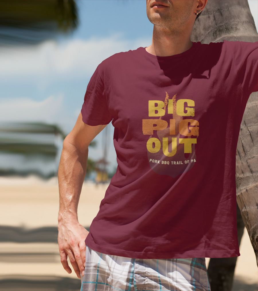 Big Pig Out Pork BBQ Trail Of PA T-Shirt