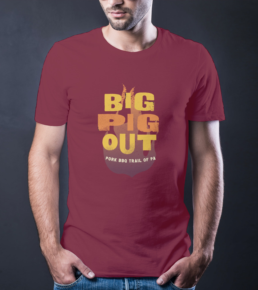 Big Pig Out Pork BBQ Trail Of PA T-Shirt