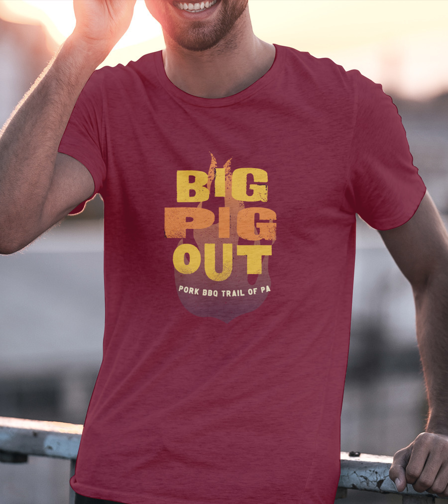 Big Pig Out Pork BBQ Trail Of PA T-Shirt