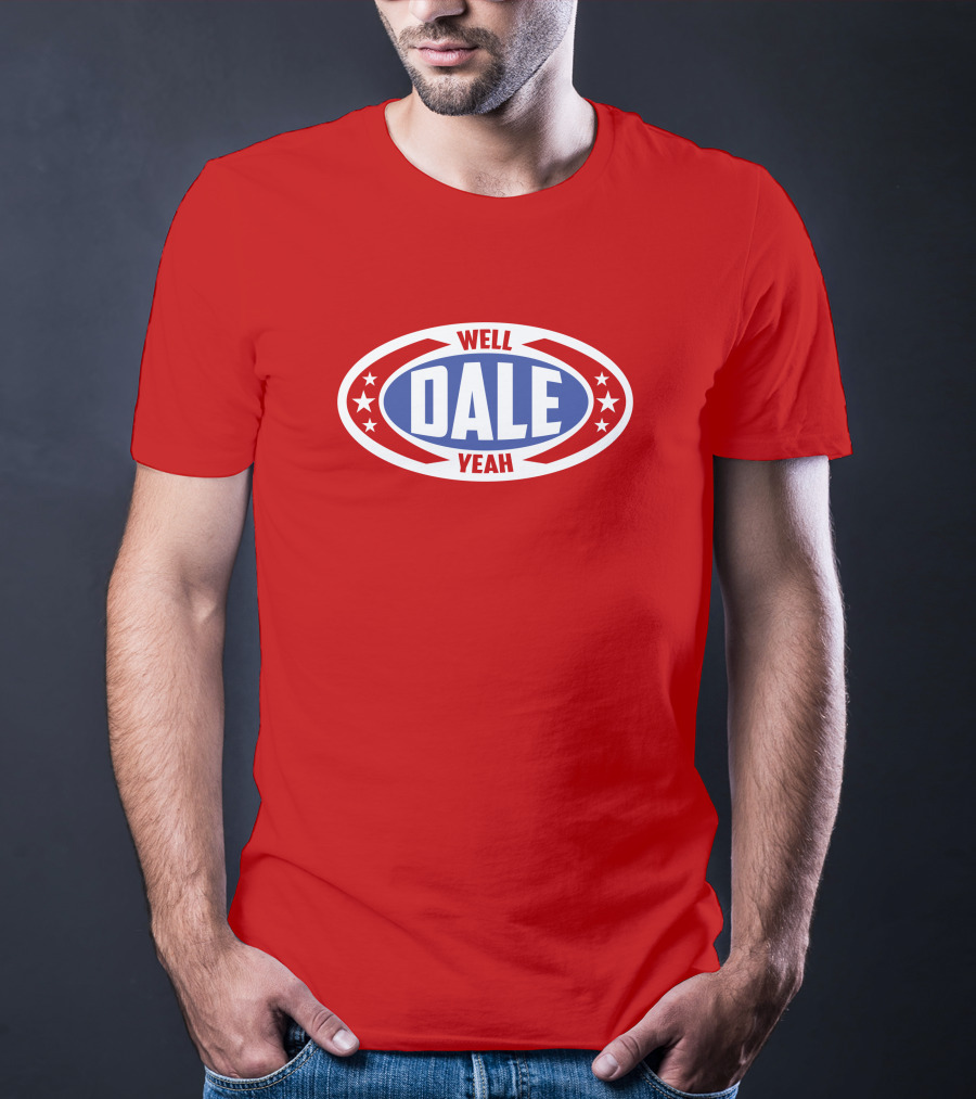 Dale Brisbys Rodeo Time Well Dale Yeah Stars Badge T-Shirt