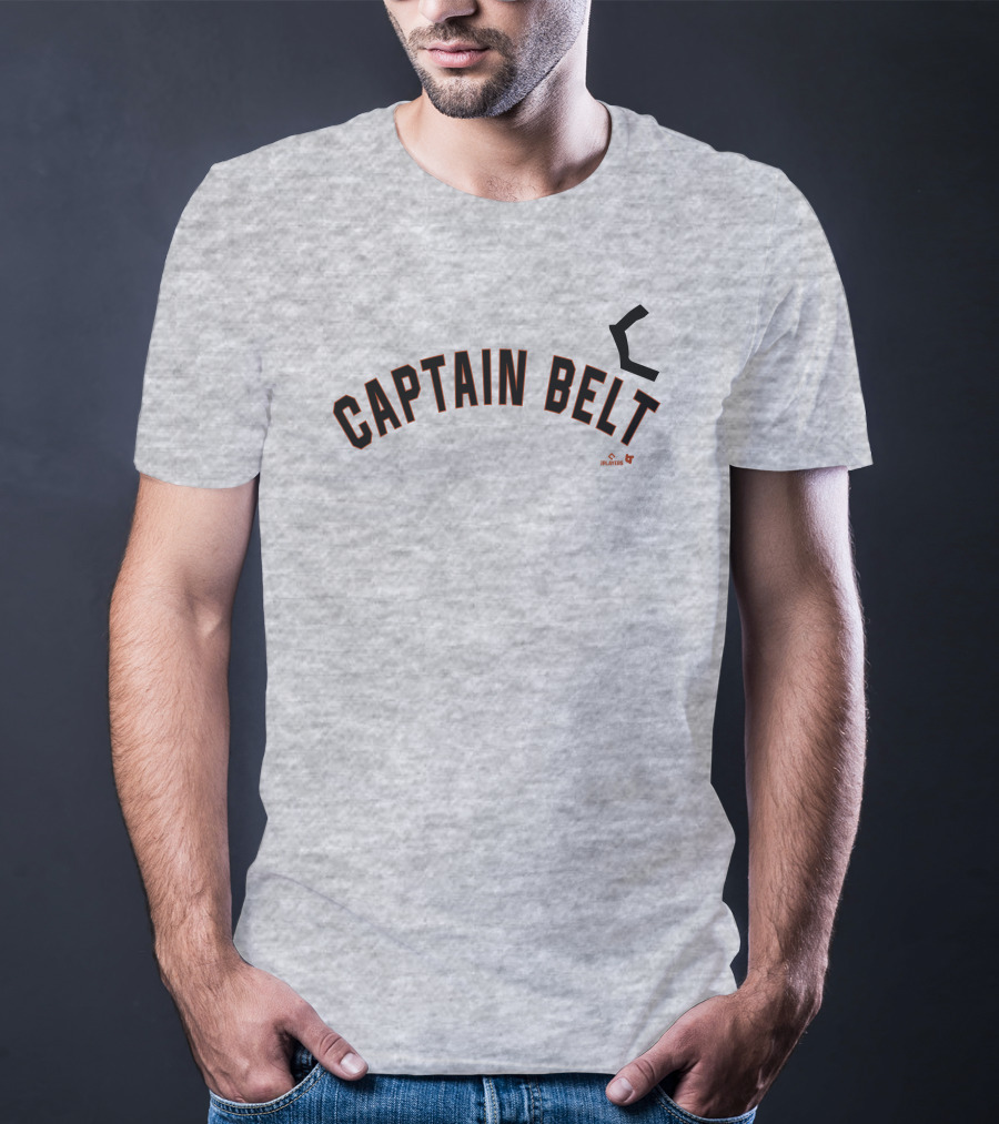 Captain Belt San Francisco Giants Playoffs Black Arrow T-Shirt