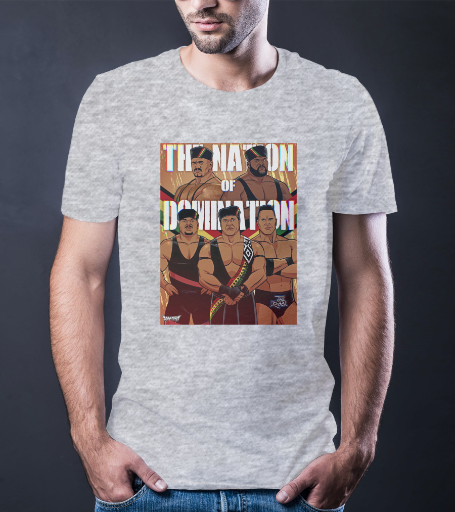 The Nation Of Domination The Rock Nolanium Art Drawing T-Shirt