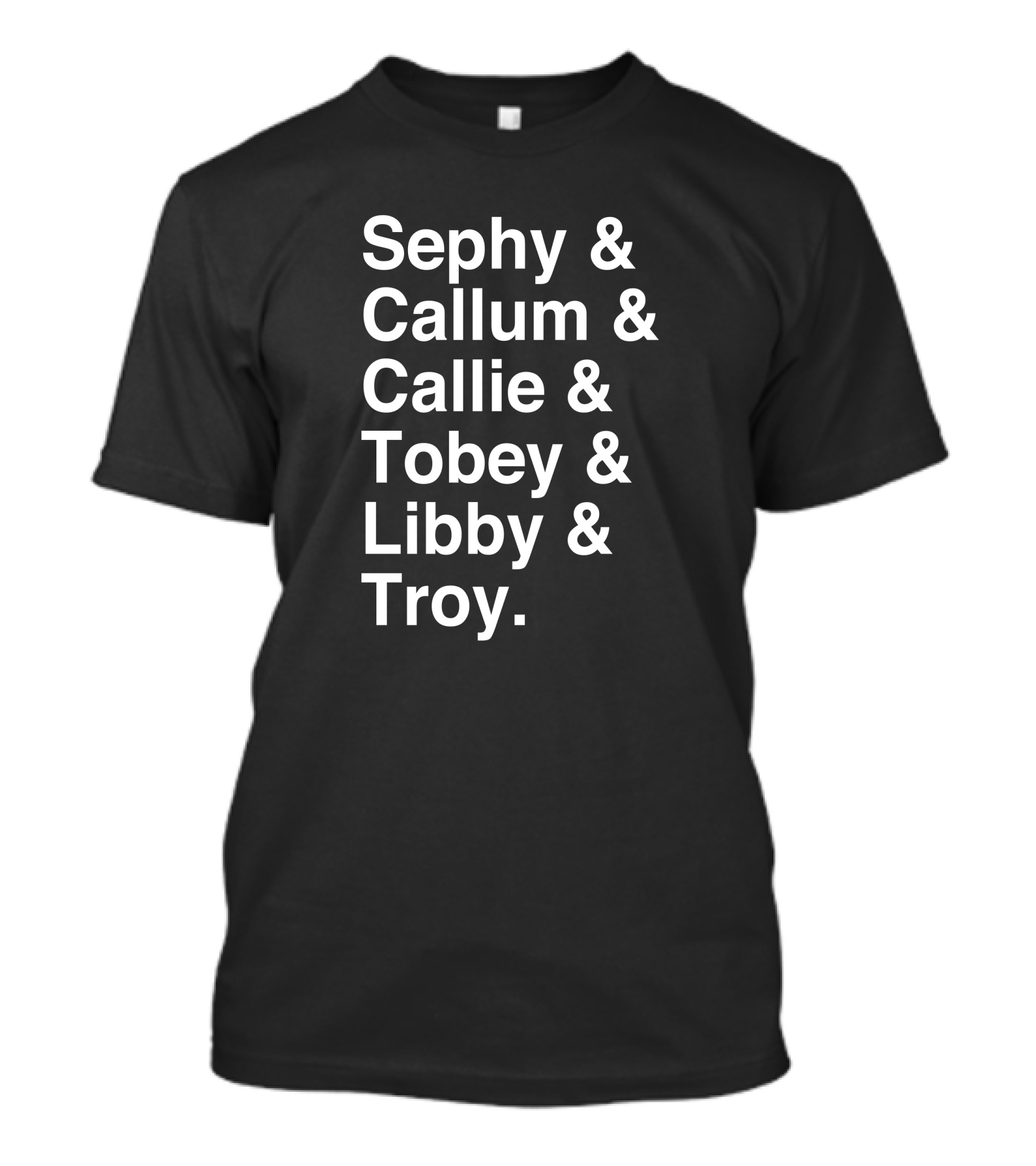 Malorie Blackman Sephy Callum Callie Tobey Libby Troy Characters T-Shirt