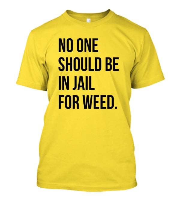 No One Should Be In Jail For Weed Gisele Barreto Fetterman We Go High Shop T-Shirt