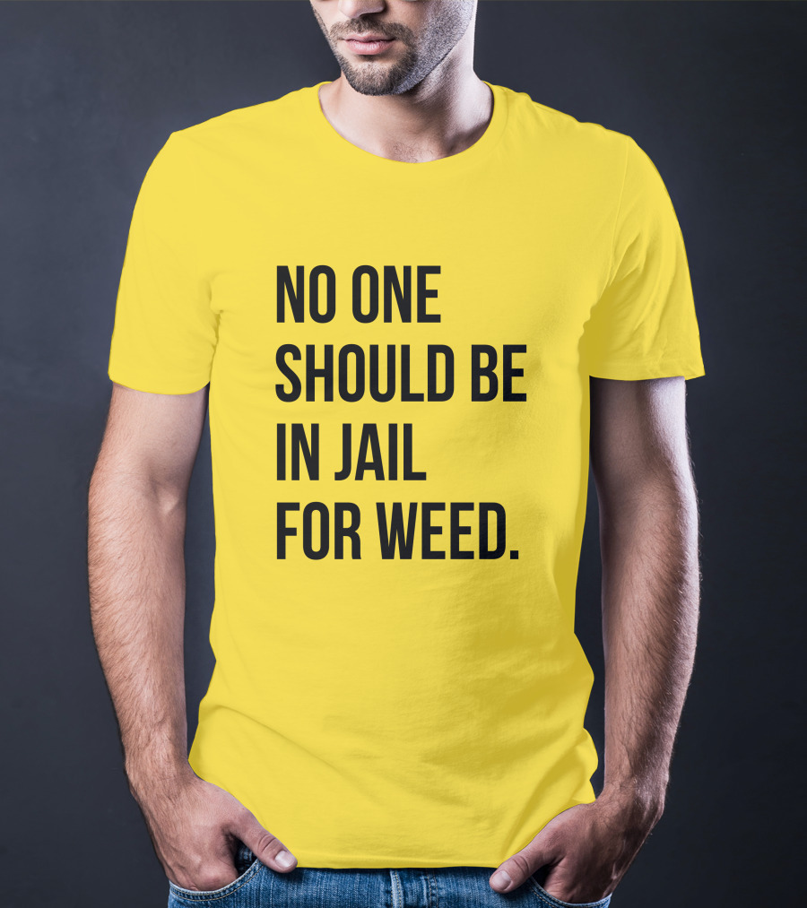 No One Should Be In Jail For Weed Gisele Barreto Fetterman We Go High Shop T-Shirt