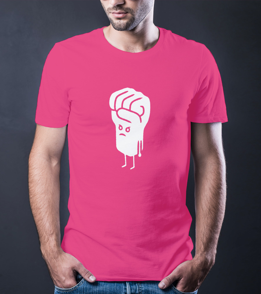 Tumindig By Linya-Linya Saab Fist Character On Pink Background T-Shirt
