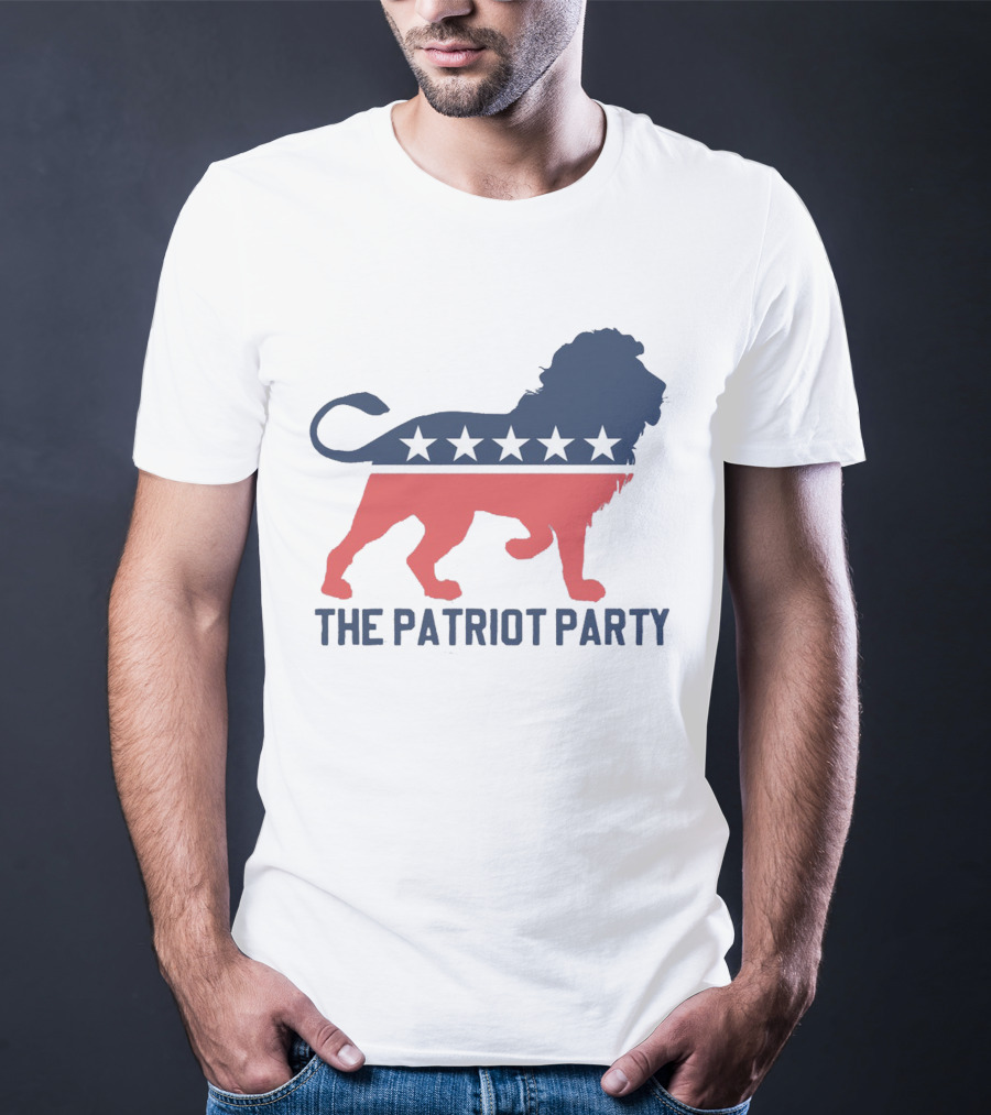 The Patriot Party Lion With Stars T-Shirt