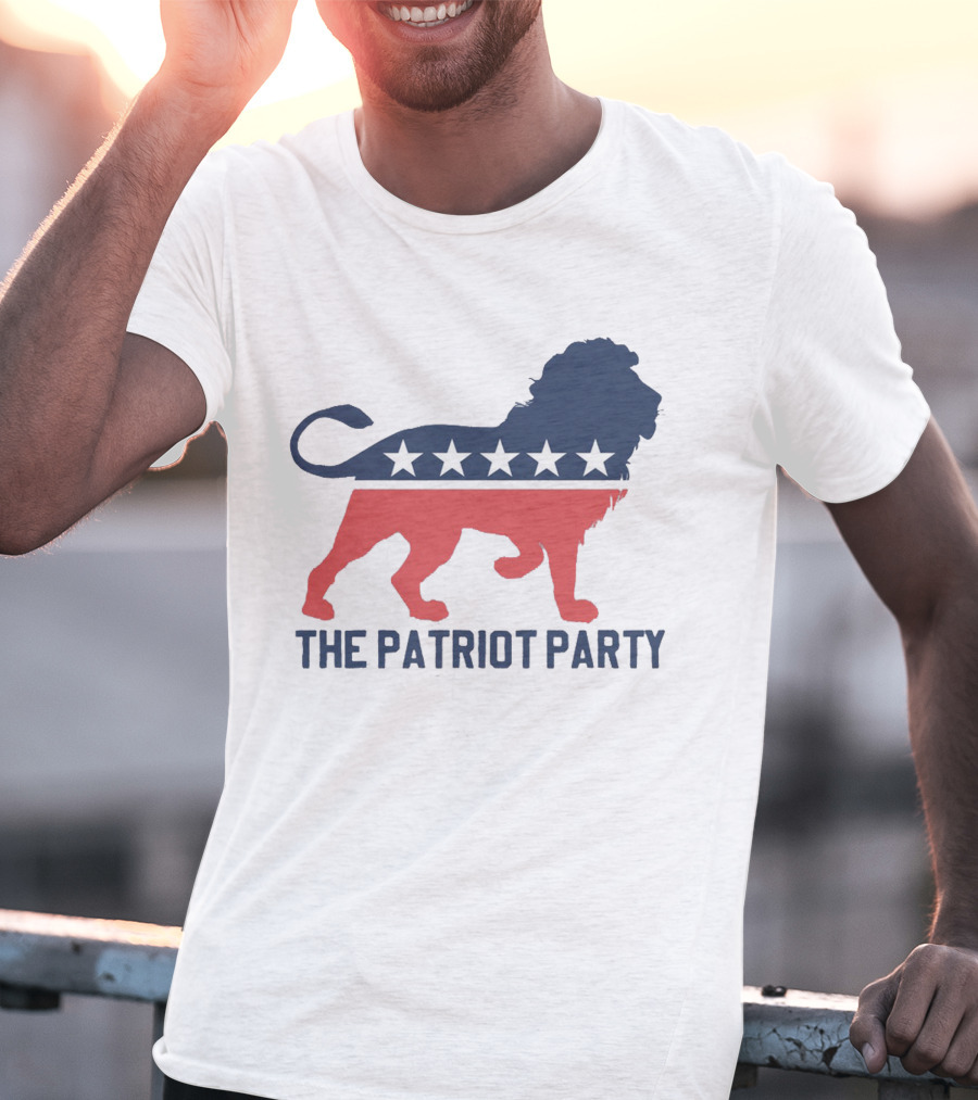 The Patriot Party Lion With Stars T-Shirt