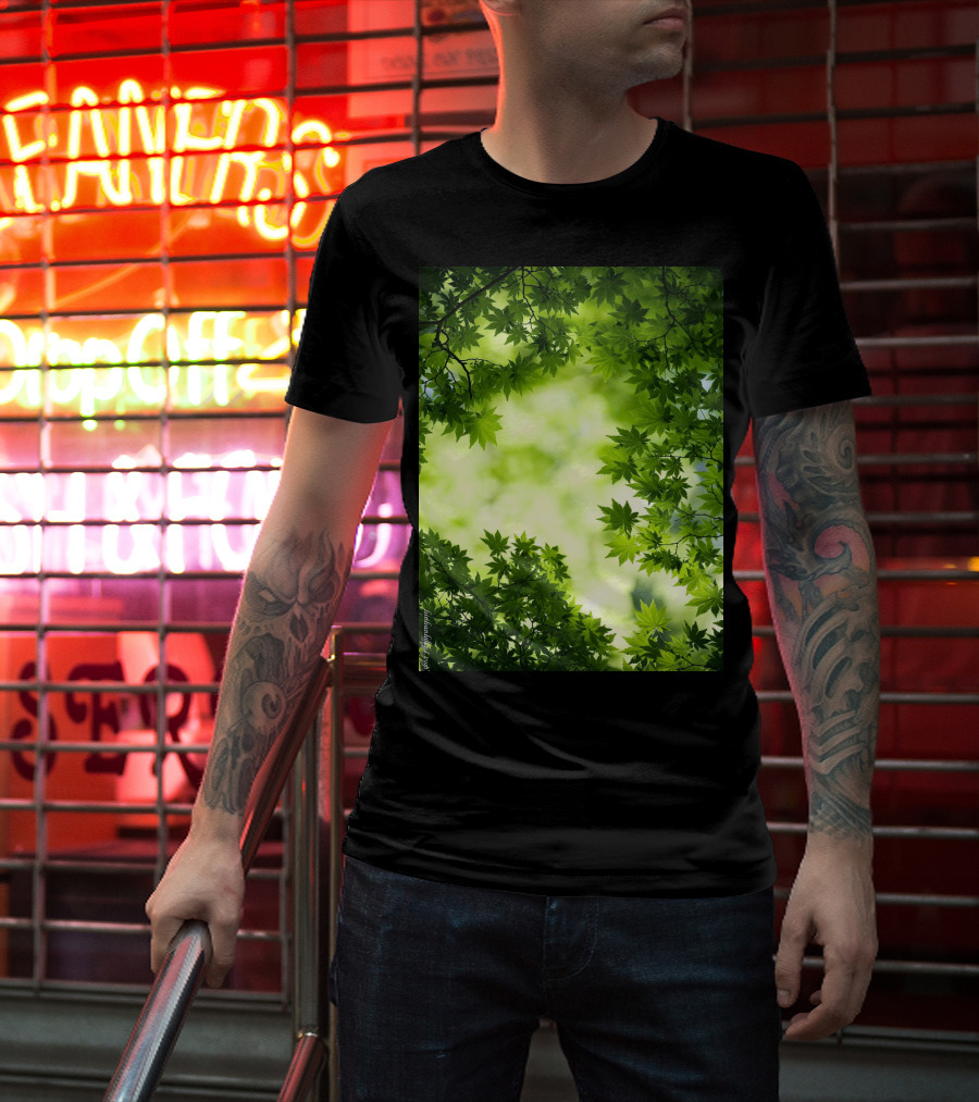 Short Lush Green Canopy Leaves T-Shirt