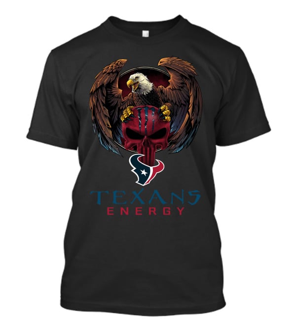 Texans Energy Eagle Skull T-Shirt