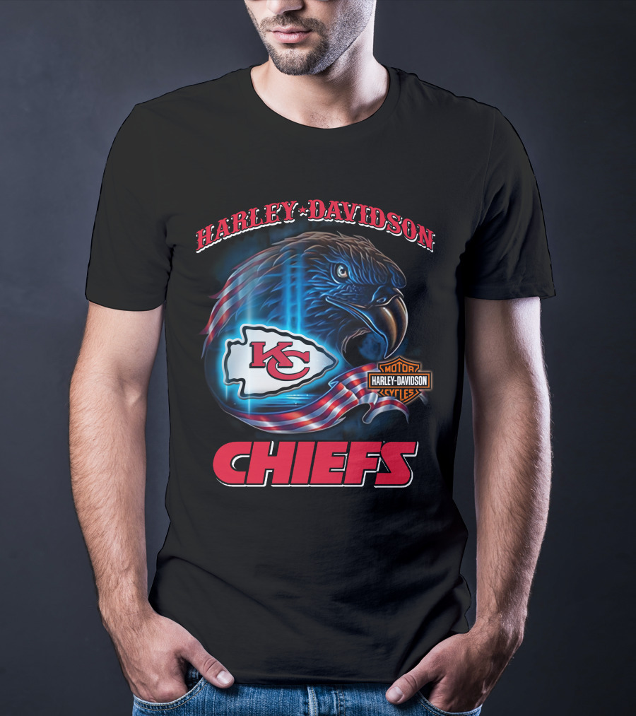 Harley Davidson Kansas City Chiefs Eagle T-Shirt