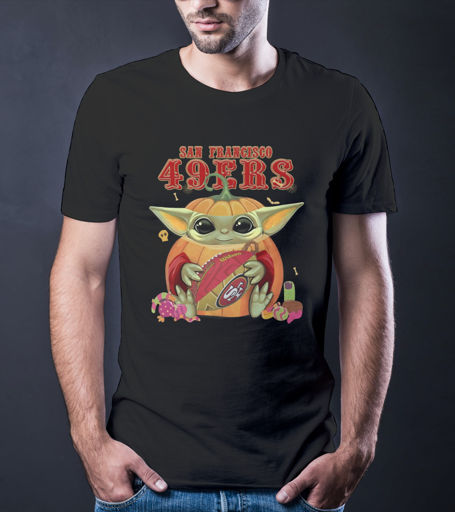 San Francisco 49ers Football Yoda Halloween T-Shirt