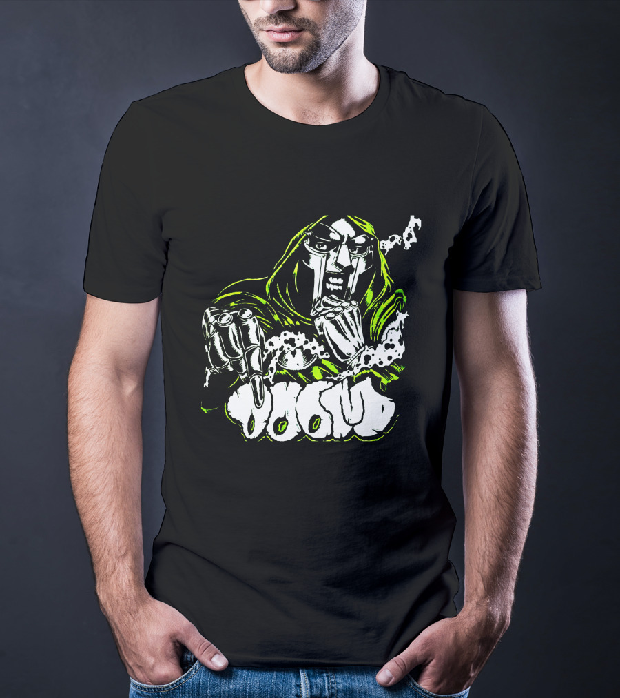 MF Doom Hip Hop Villain Mask Graffiti T-Shirt