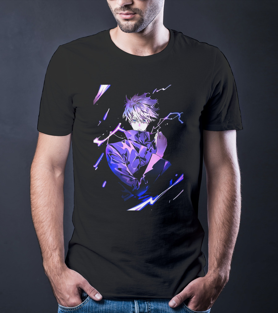 Gojo Satoru Jujutsu Kaisen Anime Purple Aura T-Shirt