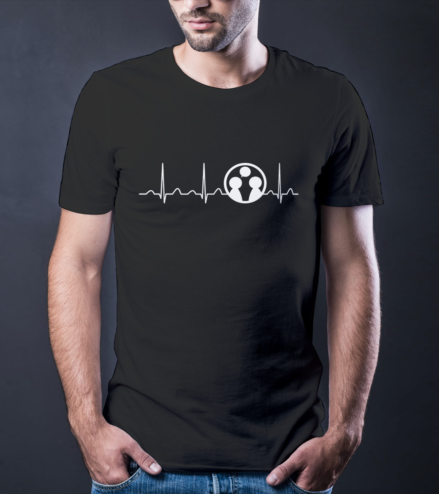 Guidance Counselor's Heartbeat With Conversation Icons T-Shirt