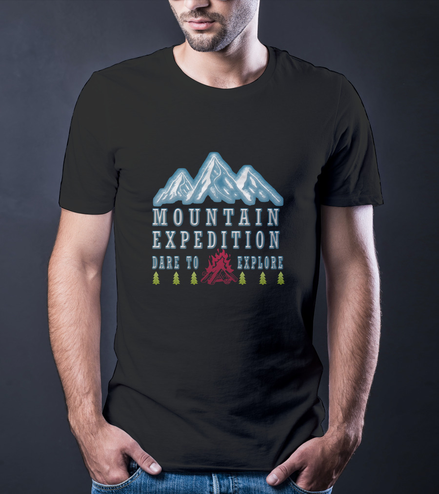 Mountain Expedition Dare To Explore Campfire Adventure T-Shirt