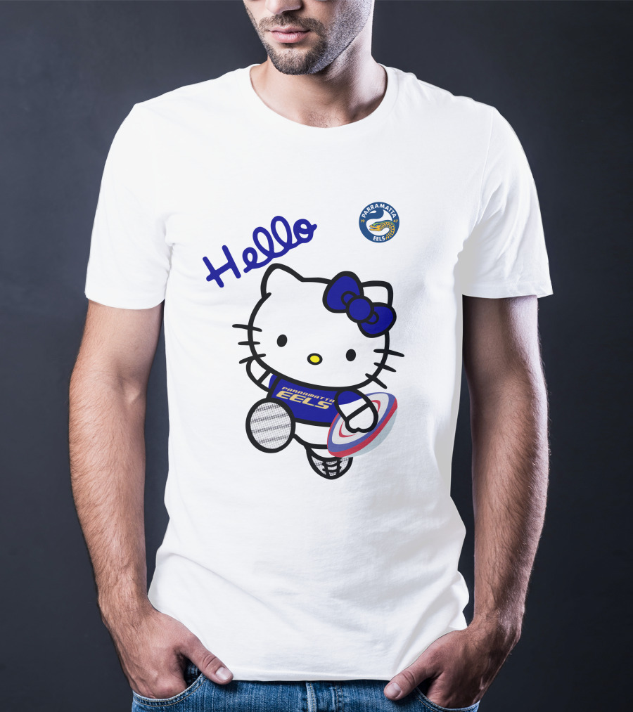 Hello Parramatta Eels Hello Kitty NRL1012 T-Shirt