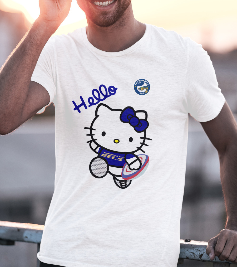 Hello Parramatta Eels Hello Kitty NRL1012 T-Shirt