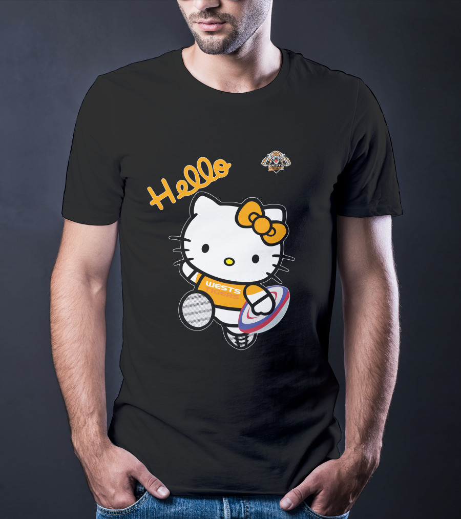 Wests Tigers Hello Kitty Rugby T-Shirt