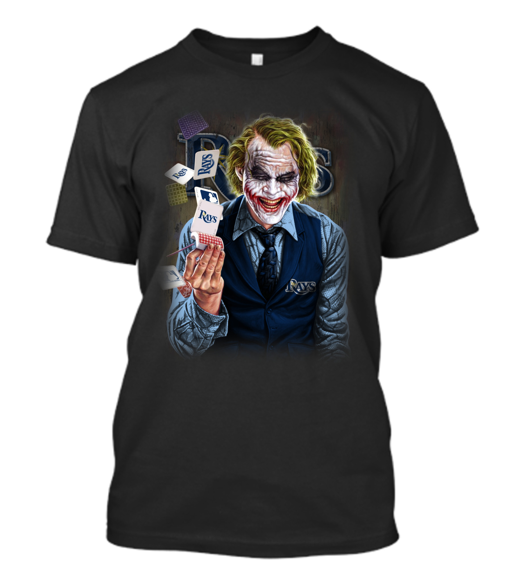Tampa Bay Rays Joker Playing Cards MLB Mashup T-Shirt