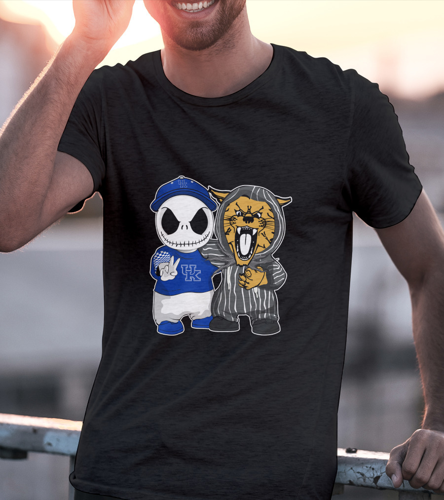Kentucky Wildcats Jack Skellington Hoodie And Baseball Cap T-Shirt