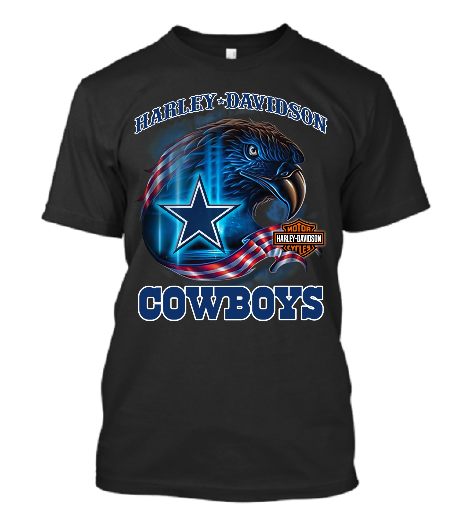 Harley Davidson Cowboys Eagle Star T-Shirt