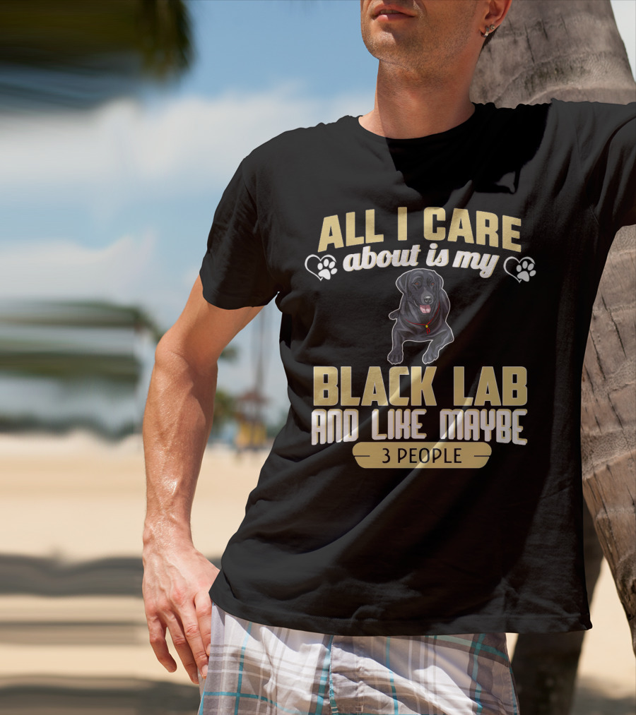 All I Care About Is My Black Lab And Like Maybe 3 People T-Shirt