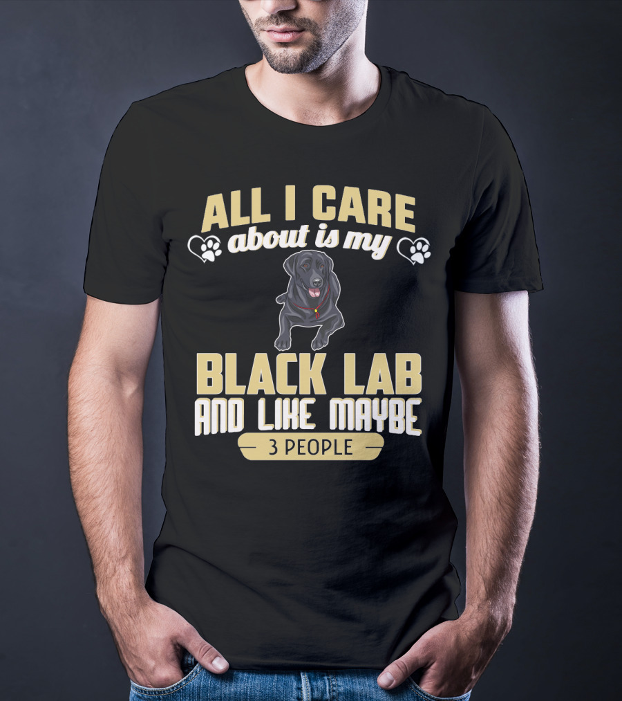 All I Care About Is My Black Lab And Like Maybe 3 People T-Shirt