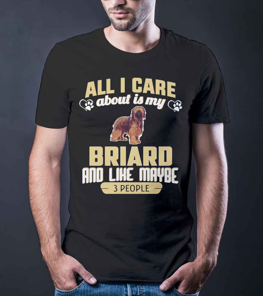 All I Care About Is My Briard And Like Maybe 3 People T-Shirt