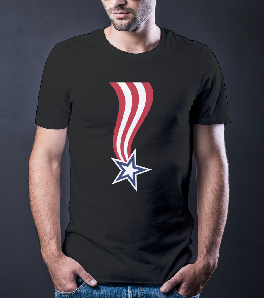 All American Flag Ribbon Star T-Shirt