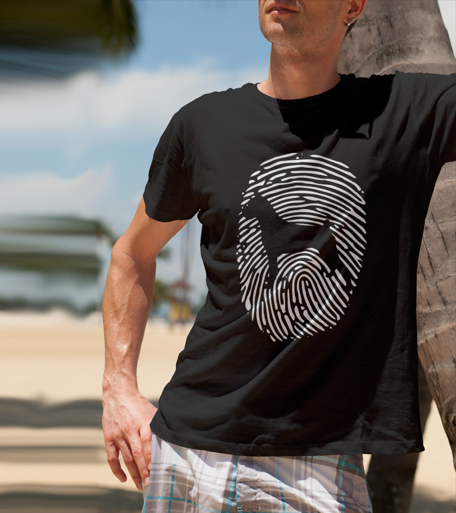 Boxer Dog Fingerprint T-Shirt