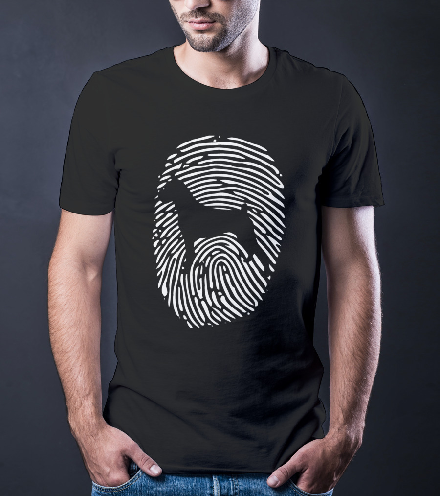 Boxer Dog Fingerprint T-Shirt