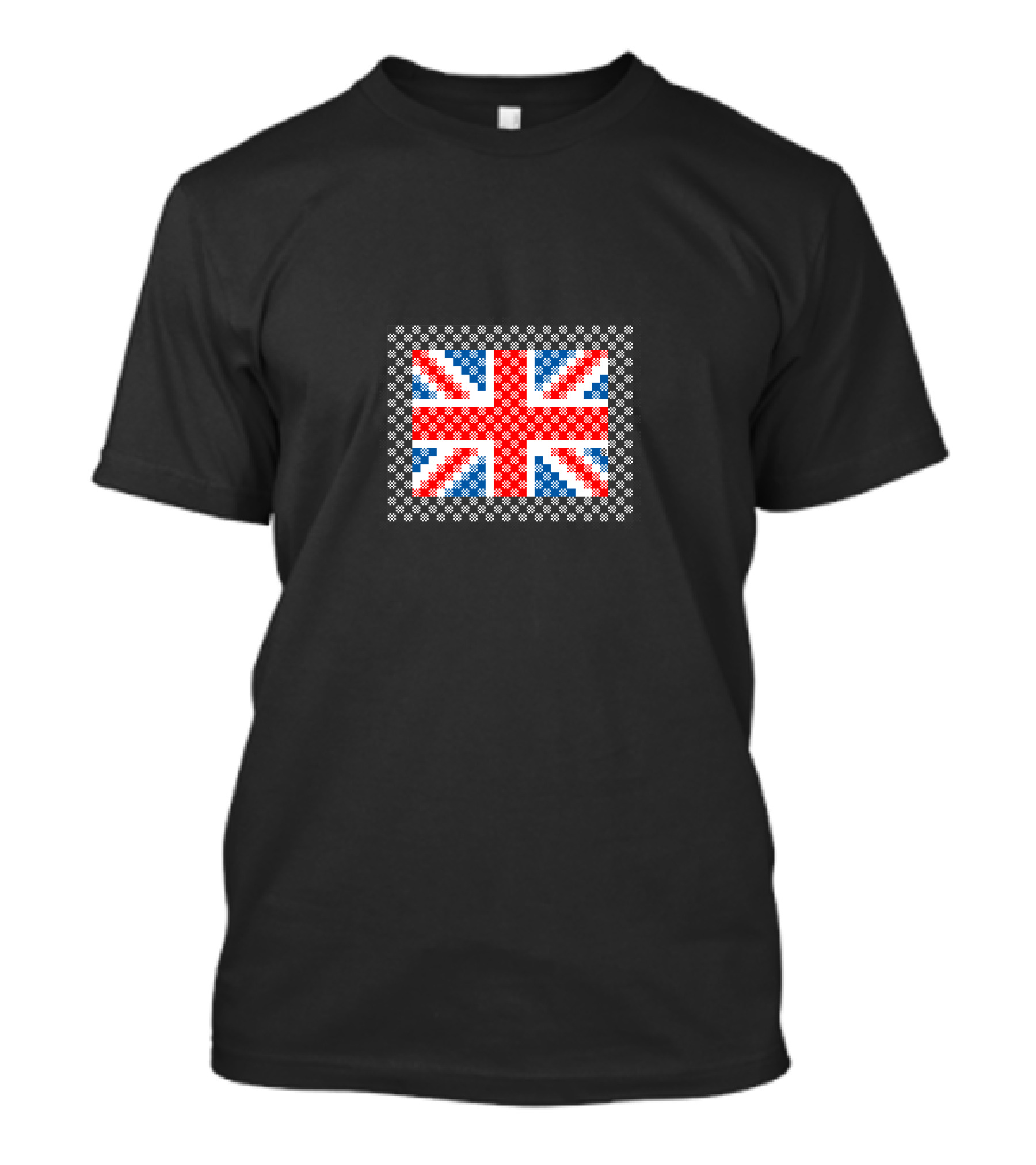 Plaid Scottish Tartan Texture England Union Jack Flag T-Shirt