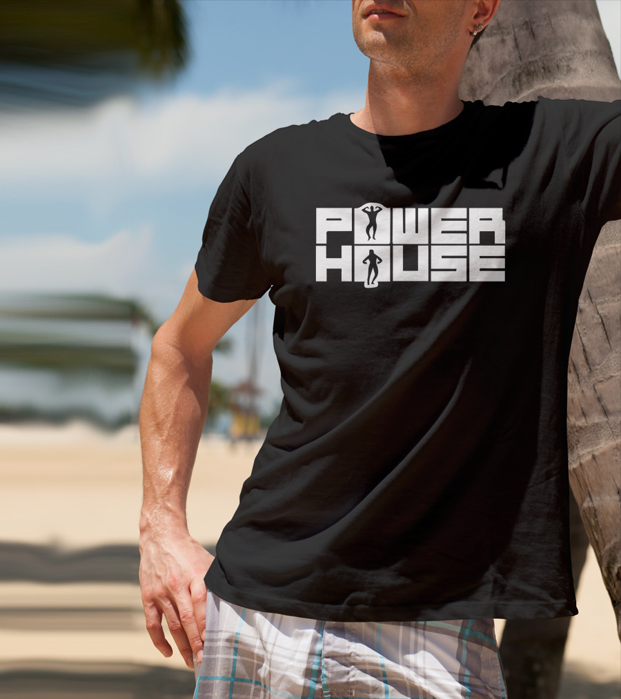 Power House Bodybuilding Silhouette Fitness Lifestyle T-Shirt