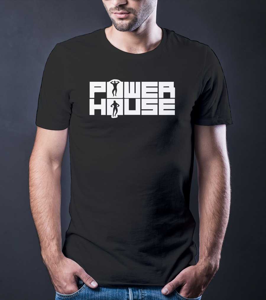 Power House Bodybuilding Silhouette Fitness Lifestyle T-Shirt