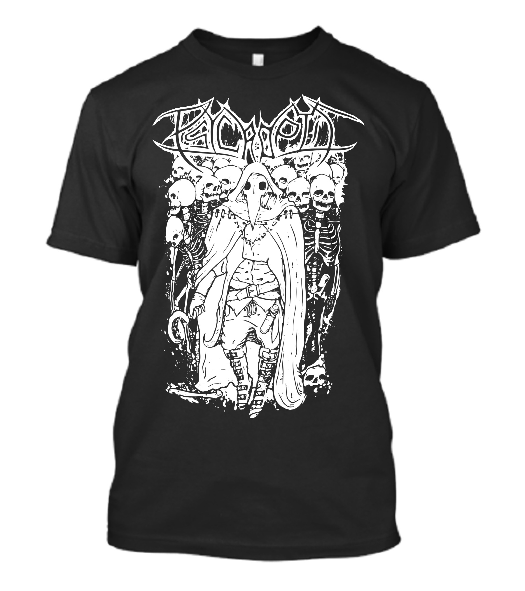 Psycroptic Plague Doctor With Skeleton Army T-Shirt