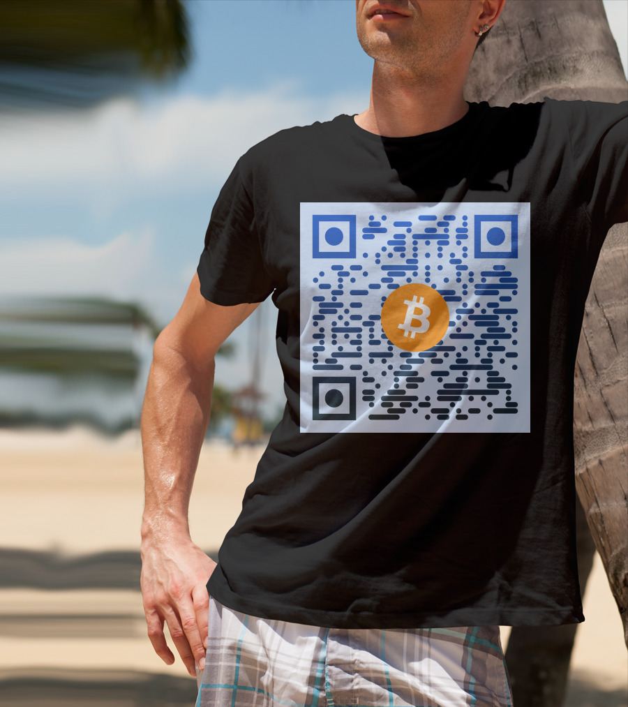 QR Code Bitcoin T-Shirt