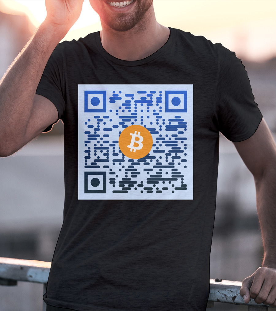 QR Code Bitcoin T-Shirt