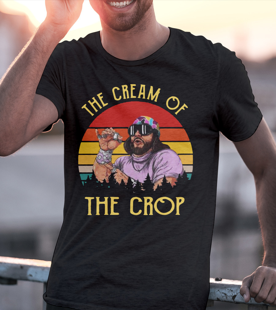 Randy Savage The Cream Of The Crop Retro Style Sunset T-Shirt
