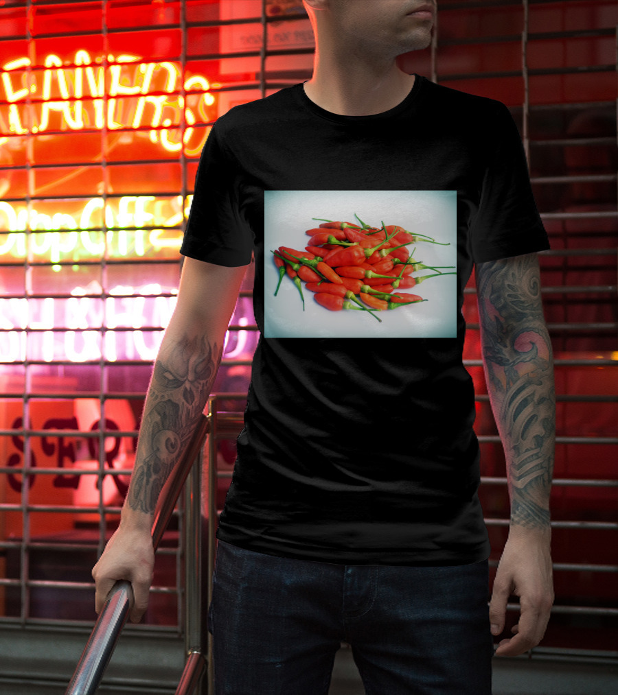 Red Chilli Peppers Abundance Hot And Spicy T-Shirt