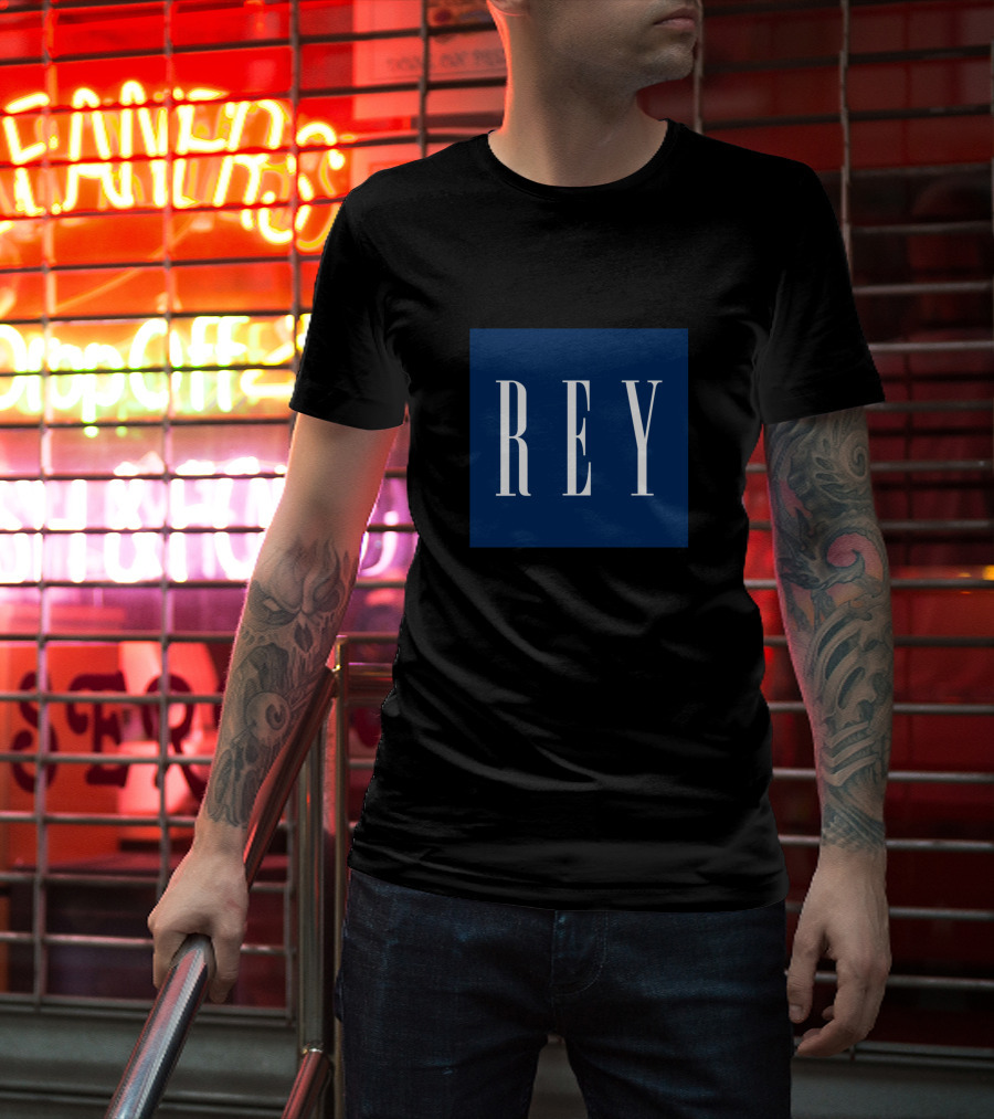 Rey Blue Square Block T-Shirt