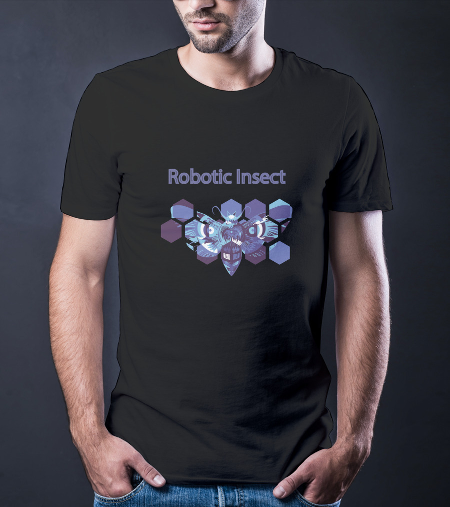 Robotic Insect Hexagonal T-Shirt