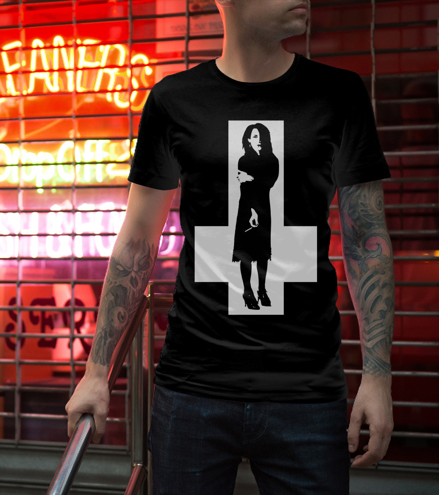 Rozz Williams Gothic Silhouette Cross T-Shirt