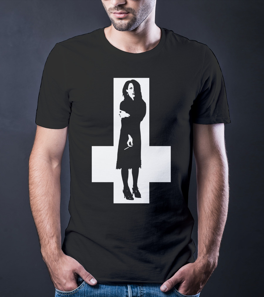 Rozz Williams Gothic Silhouette Cross T-Shirt