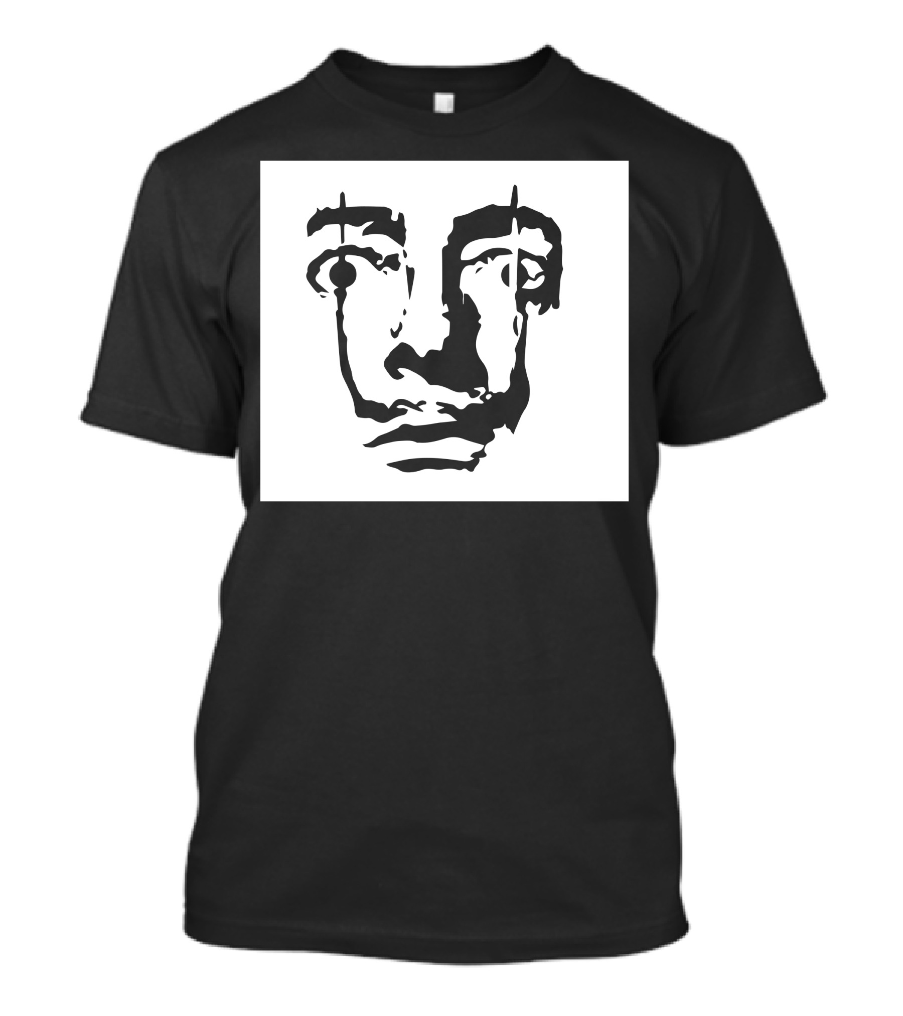 Salvador Dali Face Surrealist Artist Iconic Portrait Elements T-Shirt