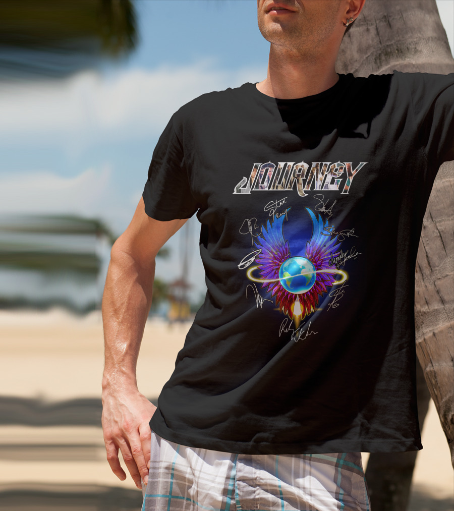 Journey Band Winged Globe T-Shirt