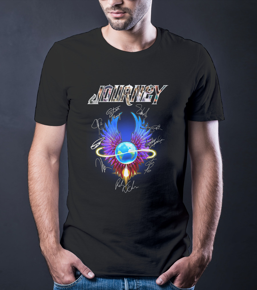Journey Band Winged Globe T-Shirt