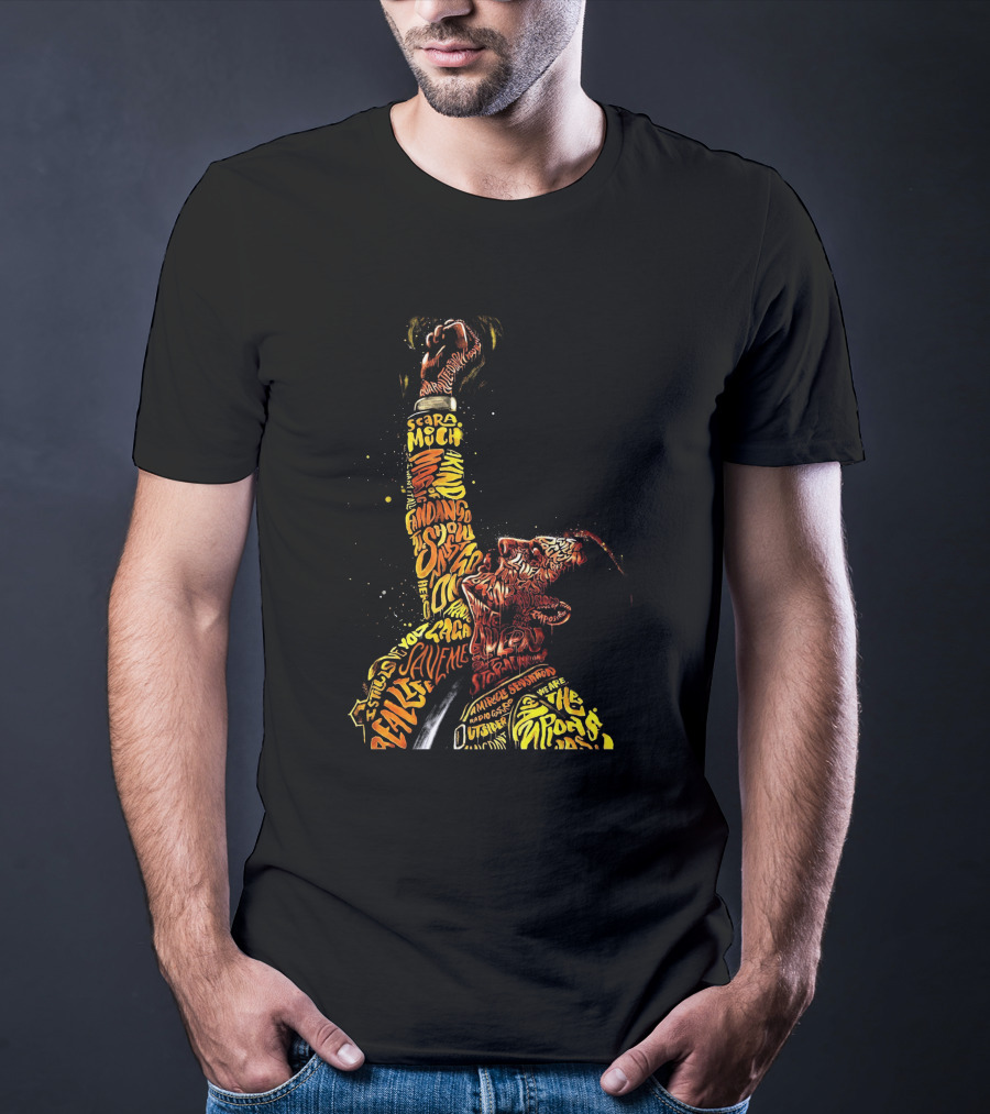 Queen Lyrics Tribute Word T-Shirt