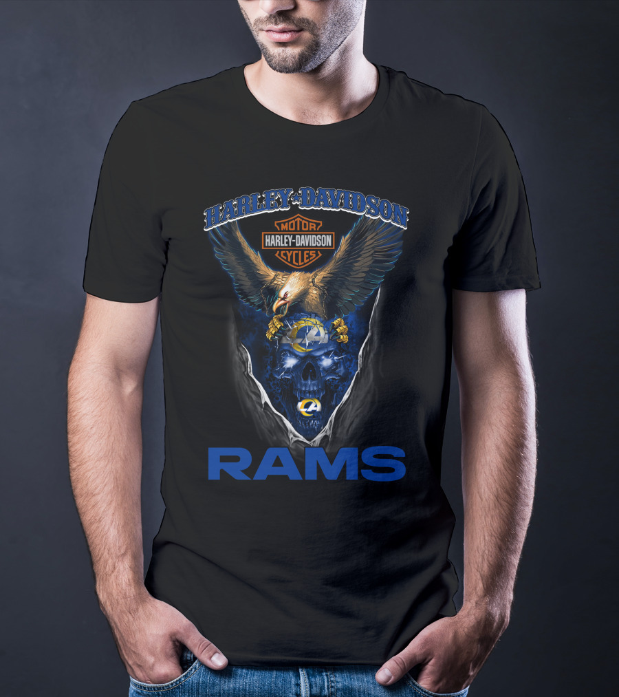 Harley Davidson Los Angeles Rams Hd29Nfl T-Shirt