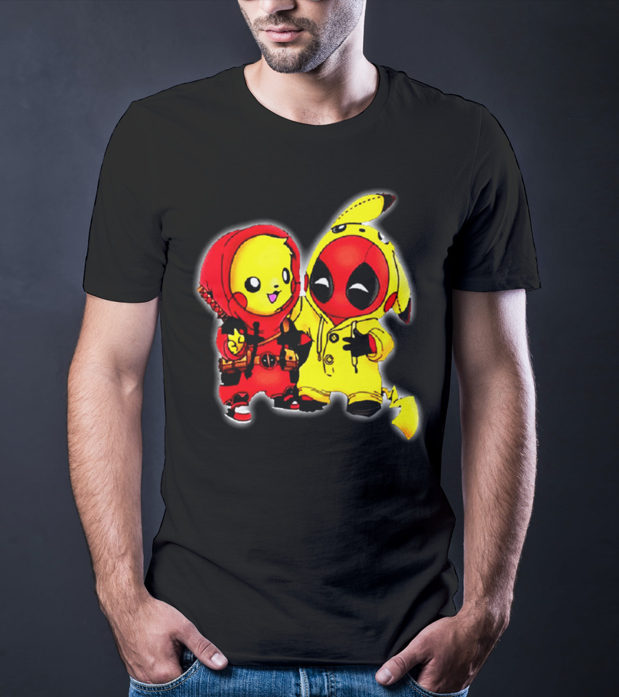 Deadpool Pikachu Mashup Costume Friendship T-Shirt